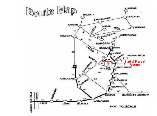 Map in Sat tal Forest