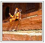 A Holy Man out side of Temple